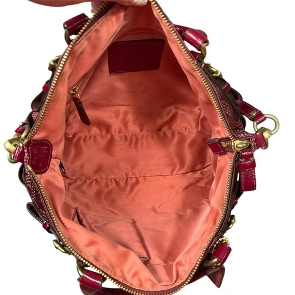 Coach Madison Dotted OP Art Signature C Sophia Satchel / Shoulder Bag - Picture 7 of 9